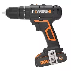 Дрель-шуруповерт аккумуляторная Worx WT375, 20 В Li-ion 2x2 Ач