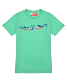 Футболка зеленого цвета Diesel