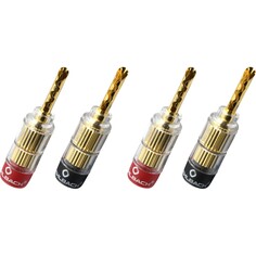 Разъемы и переходники Oehlbach EXCELLENCE Banana Solution Tube 5, gold - 4 pc, D1C3021
