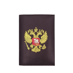 ТОРЖОКСКИЕ ЗОЛОТОШВЕИ Обложка для паспорта кожа нат Мод 538 Рис 1741