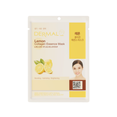 Маска для лица DERMAL Тканевая маска с экстрактом лимона и коллагеном 23.0