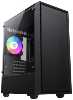 Корпус mATX GameMax STORM черный, без БП, боковая панель из закаленного стекла, USB 3.1, 2*USB 2.0, audio