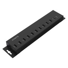 Концентратор USB 2.0 Orico IH10P 10*USB 2.0, USB 2.0 Type B, DC in, черный