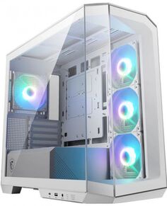 Корпус mATX MSI Pano M100R PZ White 306-7G24W21-809 белый без БП боковая панель из закаленного стекла USB 3.2 Gen1 USB 3.2 Gen2 Type-C