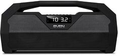Портативная акустика 2.0 Sven PS-470 SV-015244 черная, 2x9 Вт (RMS), BT, FM, USB, microSD, LED-дисплей