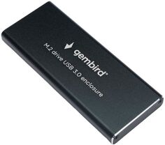 Внешний корпус Gembird EEM2-SATA-1 USB 3.0 для M2 SATA, порт MicroB, металл, черный