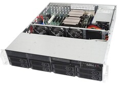 Корпус серверный 2U Ablecom CS-R25-37P A0-CSR2537B100T1 (ATX, 8*3.5” SAS/SATA HS, 2*3.5” SAS/SATA, 7*LP/FL expansion slot, COM, 2*USB 2.0, 800W)