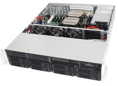 Корпус серверный 2U Ablecom CS-R26-15P A0-CSR2615XX00T1 (ATX, 8*3.5” SAS/SATA HS, 2*3.5” SAS/SATA, 7*LP/FL expansion slot, COM, 2*USB 2.0, 800W)