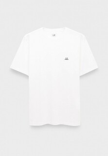 Футболка C.P. Company 30/1 jersey logo t-shirt gauze white