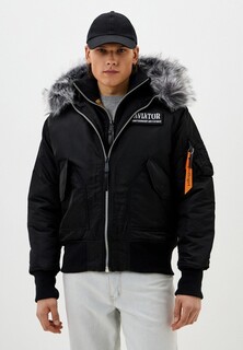 Куртка утепленная и брелок Apolloget AVIATOR HD Black/Cinnamon