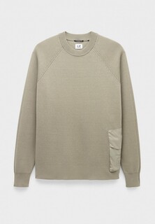 Джемпер C.P. Company metropolis series double mixed pocket sweater silver sage