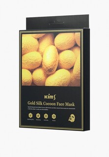 Маска для лица Kims Gold Silk Cocoon Face Mask (набор из 5 шт.)