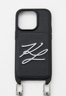 Чехол для iPhone Karl Lagerfeld 14 Pro, кросс-боди с кардслотом