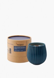 Свеча ароматическая Tkano с деревянным фитилём Sandalwood, Bergamot & Citrus 60 ч