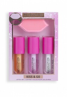 Набор косметики Revolution Makeup Revolution Kiss & Go Glaze Lip Care Gift Set