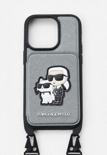 Чехол для iPhone Karl Lagerfeld 14 Pro, кросс-боди с кардслотом