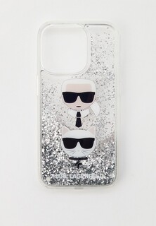 Чехол для iPhone Karl Lagerfeld 14 Pro, с жидкими блестками