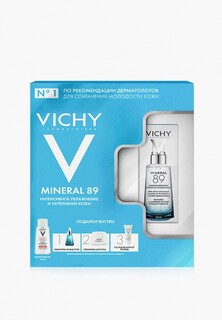 Набор для ухода за лицом Vichy "Интенсивное увлажнение и укрепление кожи", 50 мл + 100 мл + 15 мл + 15 мл.