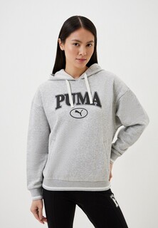 Худи PUMA PUMA SQUAD Hoodie FL Light Gray Heather