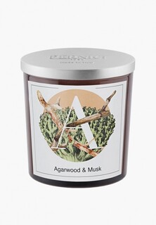 Свеча ароматическая Pernici Agarwood & Musk (Агаровое дерево и Мох), 350 г воска