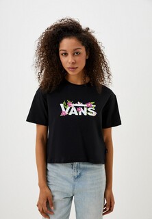 Футболка Vans FLEURS OS CROP SS