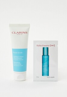 Скраб для лица Clarins кремовой текстуры, с пробником увлажняющей эмульсии в подарок, 50 мл + 2 мл