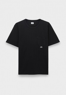 Футболка C.P. Company 24/1 jersey garment dyed pocket t-shirt black