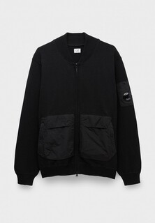 Куртка C.P. Company cotton mixed bomber knit black