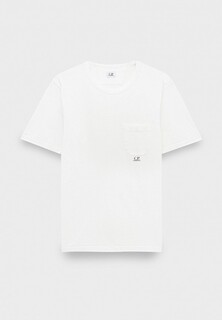 Футболка C.P. Company 24/1 jersey garment dyed pocket t-shirt gauze white