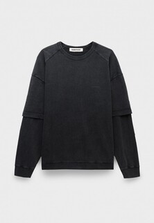 Лонгслив Darkpark theo - double sleeve tee washed black