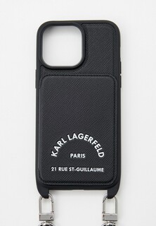 Чехол для iPhone Karl Lagerfeld 14 Pro Max, кросс-боди с кардслотом