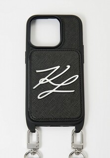 Чехол для iPhone Karl Lagerfeld 15 Pro, кросс-боди с кардслотом