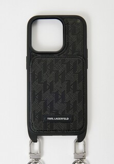 Чехол для iPhone Karl Lagerfeld 15 Pro, кросс-боди с кардслотом