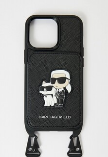 Чехол для iPhone Karl Lagerfeld 13 Pro, кросс-боди с кардслотом
