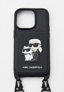 Чехол для iPhone Karl Lagerfeld 14 Pro, кросс-боди с кардслотом