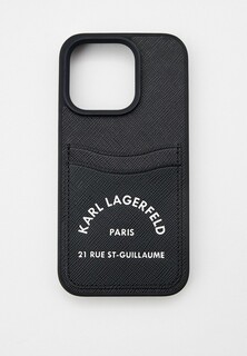 Чехол для iPhone Karl Lagerfeld 15 Pro, с кардслотом