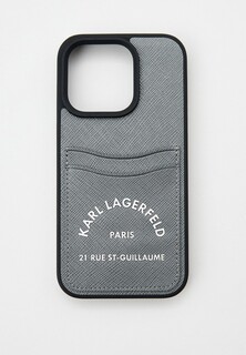 Чехол для iPhone Karl Lagerfeld 15 Pro, с кардслотом