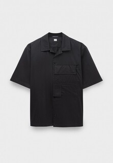 Рубашка C.P. Company metropolis series short sleeved gabardine shirt black