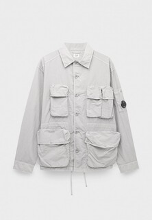 Рубашка C.P. Company flatt nylon utility overshirt drizzle