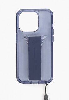Чехол для iPhone Uniq 15 Pro, Heldro Mount с ремешком на руку, шнурком на кисть, трансформируется в подставку