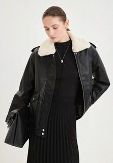 Куртка кожаная утепленная Zarina 