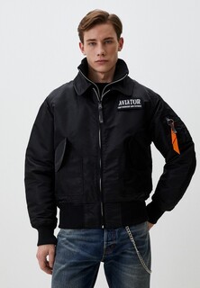 Куртка утепленная Apolloget AVIATOR Black/Orange
