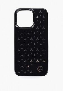 Чехол для iPhone Mercedes-Benz 13 Pro, PC/TPU Silver Stars Hard Black