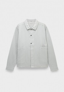 Рубашка C.P. Company broken linen/cotton pocket shirt drizzle