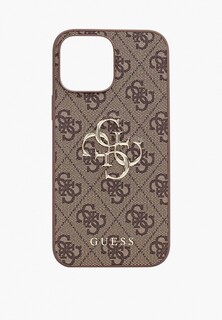 Чехол для iPhone Guess 13 Pro Max, PU 4G Big metal logo Brown