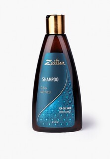 Шампунь Zeitun Зейтун здоровье и свежесть, для жирных волос с экстрактом мирры, 250 мл