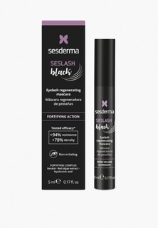 Тушь для ресниц Sesderma укрепляющая и восстанавливающая, с эффектом объема и удлинения