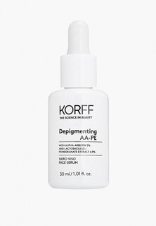 Сыворотка для лица Korff для ровного тона лица и сияния кожи Depigmenting AA-PE FACE SERUM, 30 мл