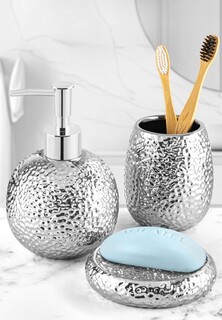 Набор аксессуаров для ванной Elan Gallery диспенсер 400 мл, мыльница, стакан 350 мл