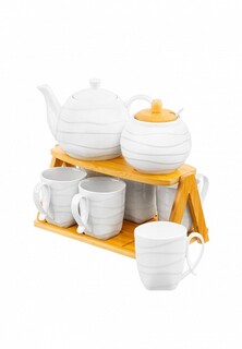 Сервиз чайный Elan Gallery чайник, сахарница, 6 кружек